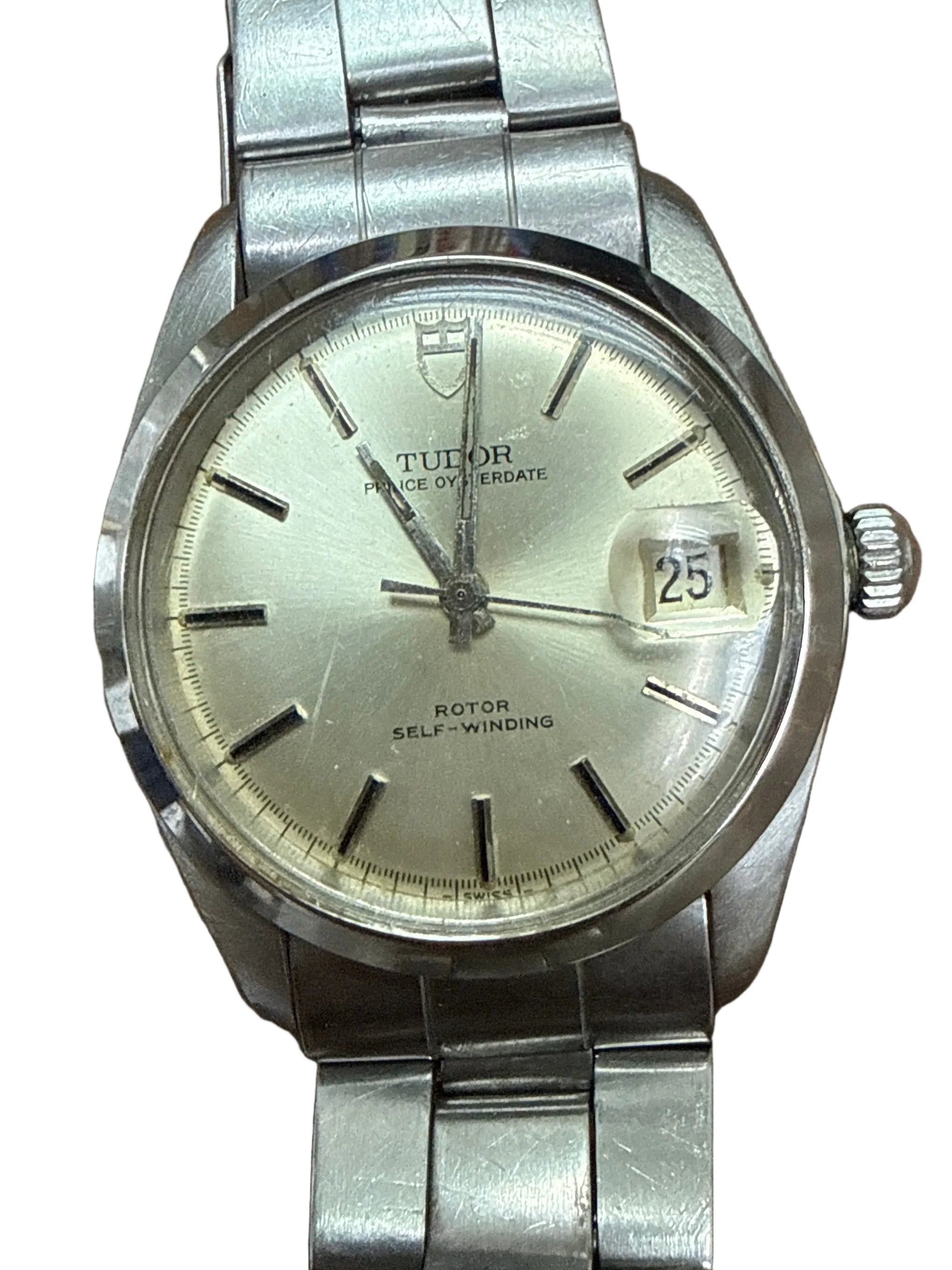 [全勞血統拱形銀面] Vintage Tudor Prince Oysterdate 9050/0｜升級原裝 Rolex 7835 蠔式鋼帶・瑞士高頻 ETA 2784 (停秒快跳)・Rolex 鎖霸及底蓋・立體拱面