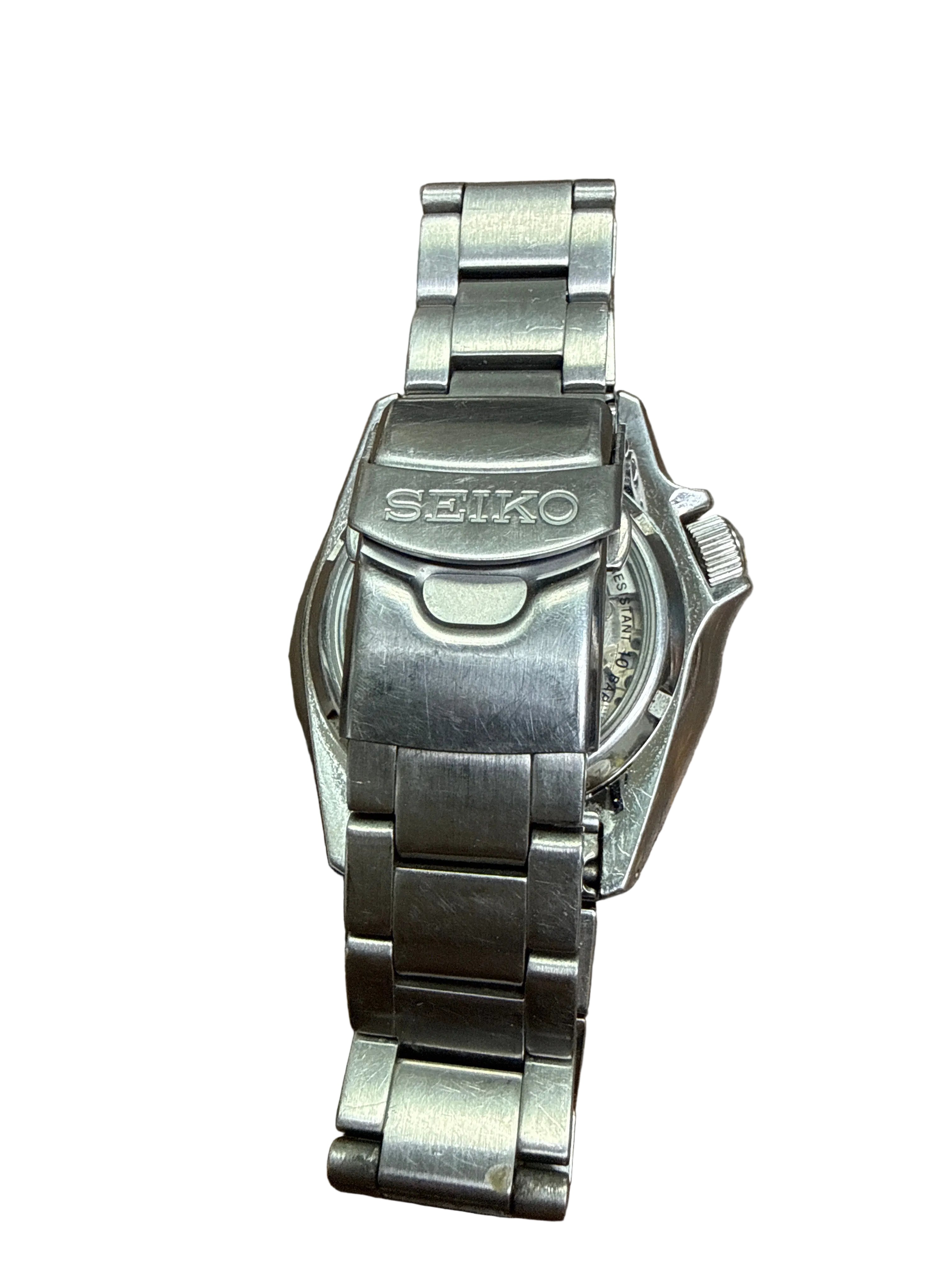 [新世代電光藍] Seiko 5 Sports 運動自動鋼錶 (SRPE)｜日本 4R36 名機 (停秒+手上鏈)・奢華太陽放射電光藍面・LumiBrite 強夜光・透視底蓋・原裝三板鋼帶 (18cm)