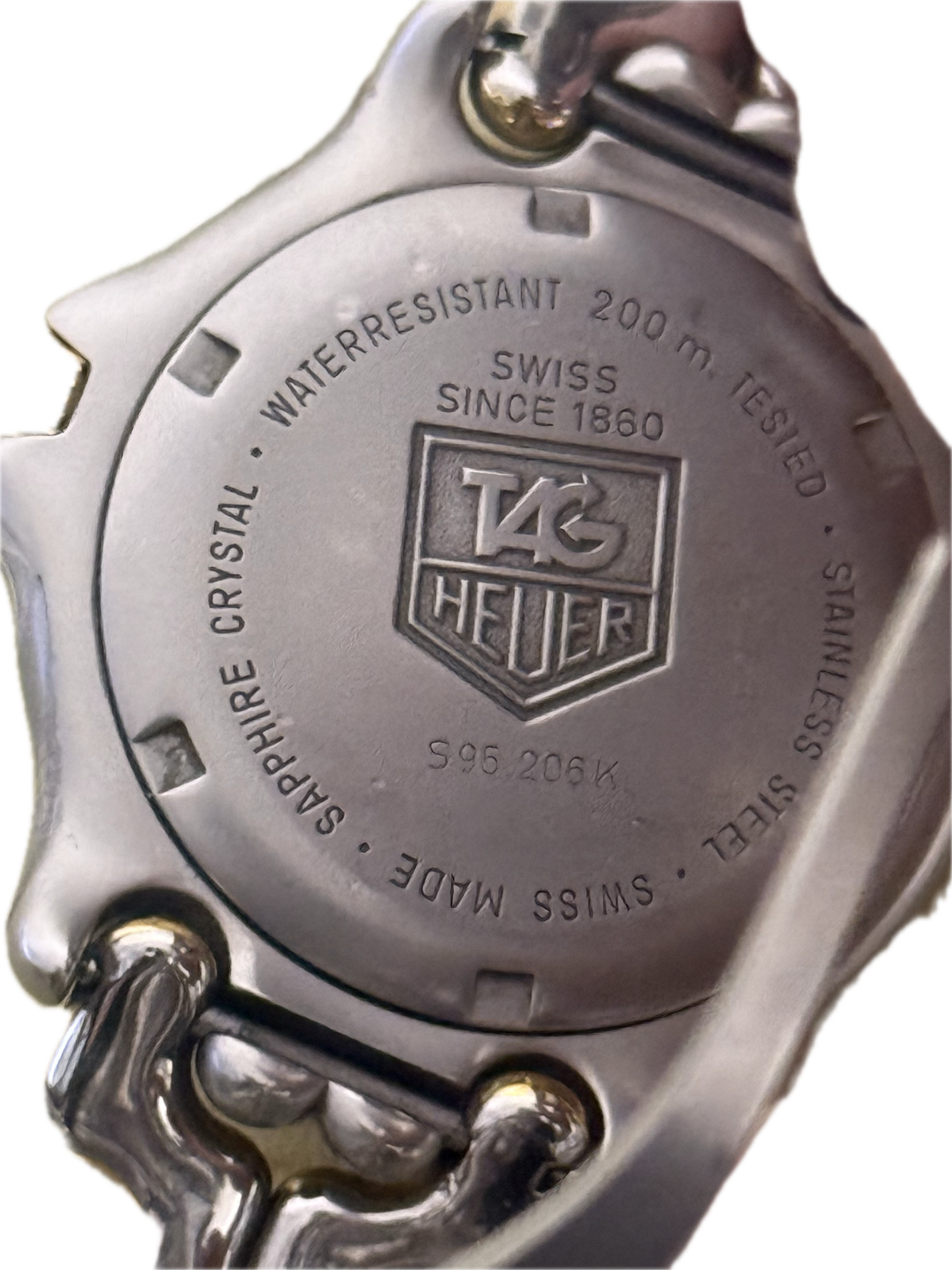 [90年代經典塞納 S/el] Vintage TAG Heuer Professional 200M 雙色潛水錶｜瑞士 ETA 頂級藍板石英芯・招牌 S 形鏈節鋼帶・深灰夜光面盤・7.5mm 超薄貼手