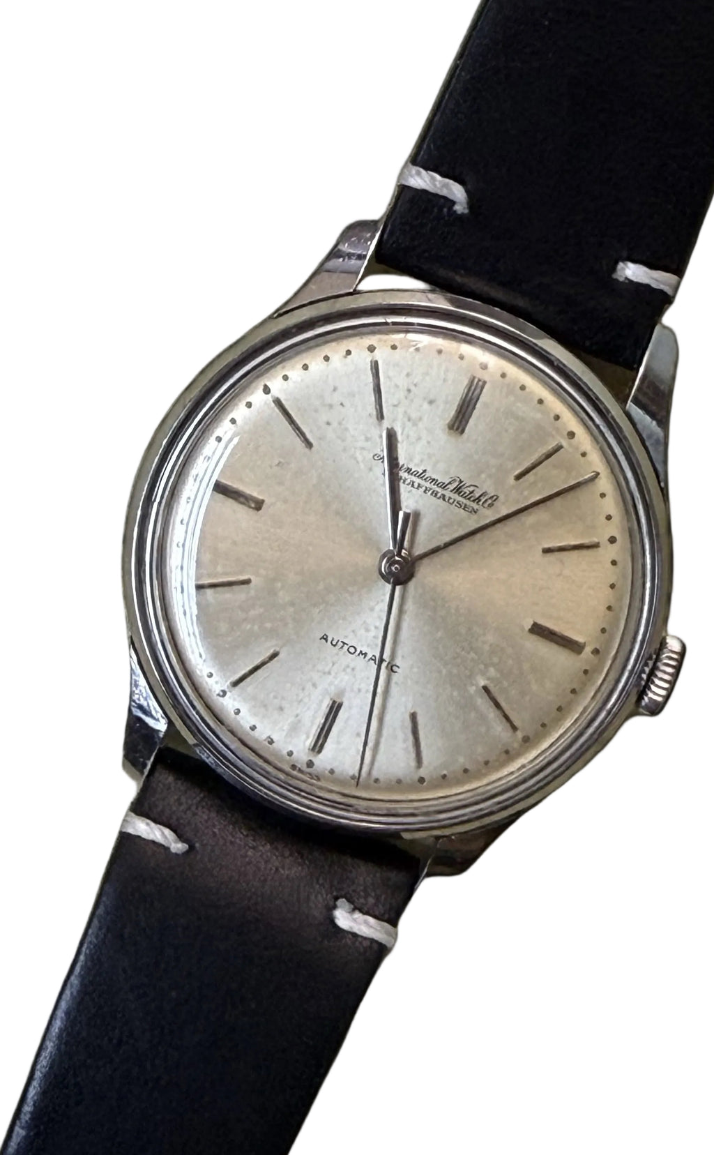 [傳奇啄木鳥機芯] Vintage IWC Schaffhausen - 經典 Cal. 8531 自家自動機芯 / 比勒頓上鏈系統 / 銀色放射紋變色面盤 / 軟鐵防磁內蓋