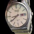 [第二精工舍閃電標] Vintage 1970s Seiko 6309 經典咕臣雙曆｜罕見英倫風直條紋面・日本原裝 Cal. 6309 自動名機・原裝長鋼帶 (手圍18.5cm)