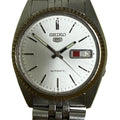 [少有狗牙圈] Vintage 1980s Seiko 5 7009-3110 五號雙曆鋼王 - 第二精工舍閃電心臟 Cal. 7009 / 相連雙曆窗 / 原裝五珠鋼帶 (手圍16.5cm)