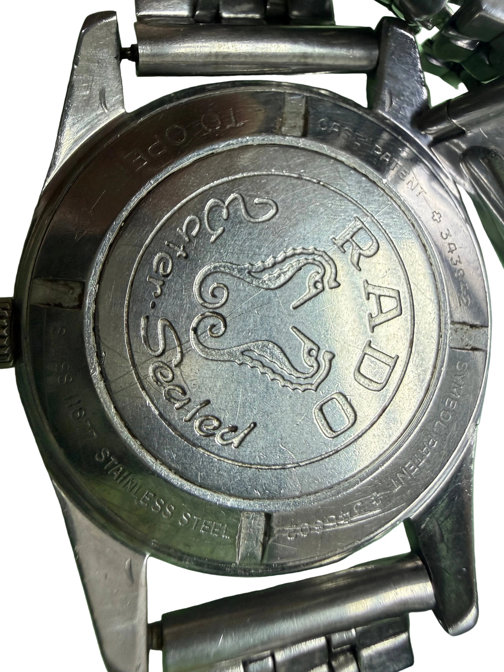 ⁠[熱帶發黃老面・長手圍] 1960s 瑞士雷達 Rado Green Horse 綠海馬手動機械錶 - 原廠 Cal. 1702 / 無曆大三針 / 附代用多珠鋼帶 18.5cm⁠