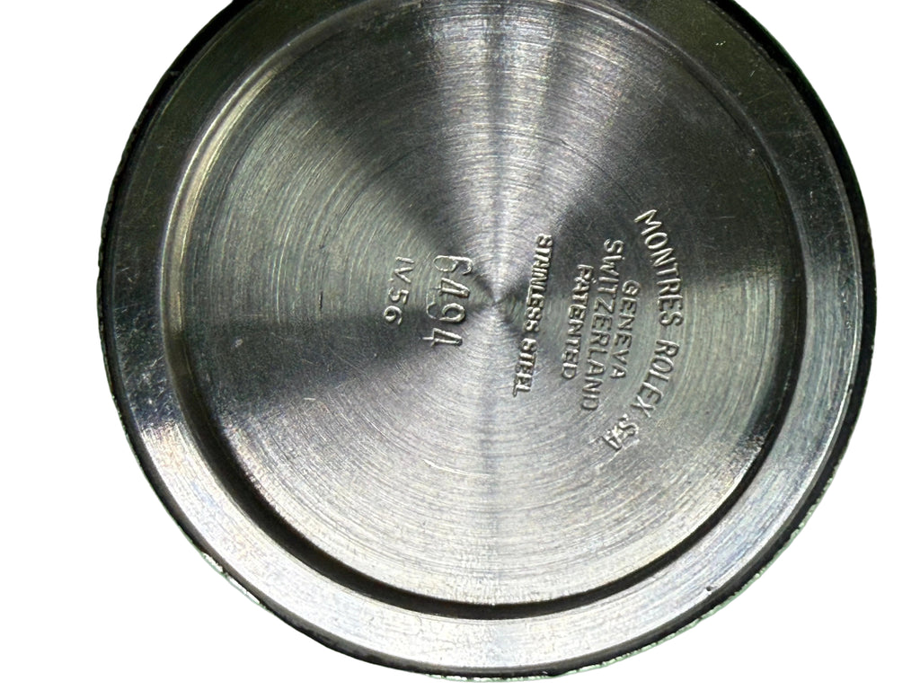⁠[已售出 SOLD OUT 典藏] 1956年製 勞力士 Rolex Oysterdate 6494 手動機械錶 - 原裝牛眼面 / 底蓋 IV.56 / 紅黑曆 / Cal. 1210 / 附原裝包金扣 / 已換新放大鏡膠鏡⁠