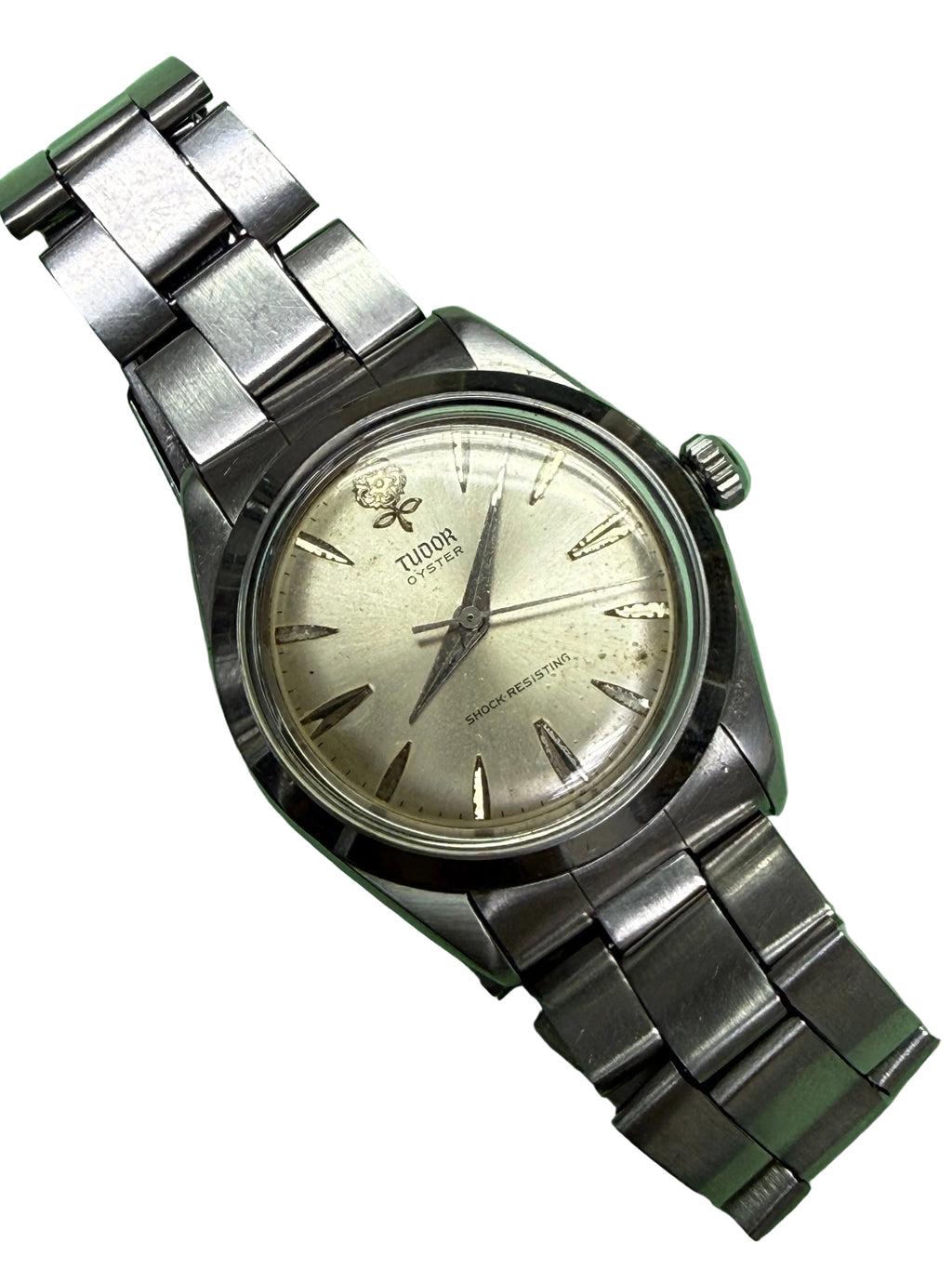 ⁠[立體大花・勞底勞把] 1960s Tudor Oyster 7984 帝舵大玫瑰手動機械錶 ETA 1156 箭頭釘 配7835鋼帶⁠