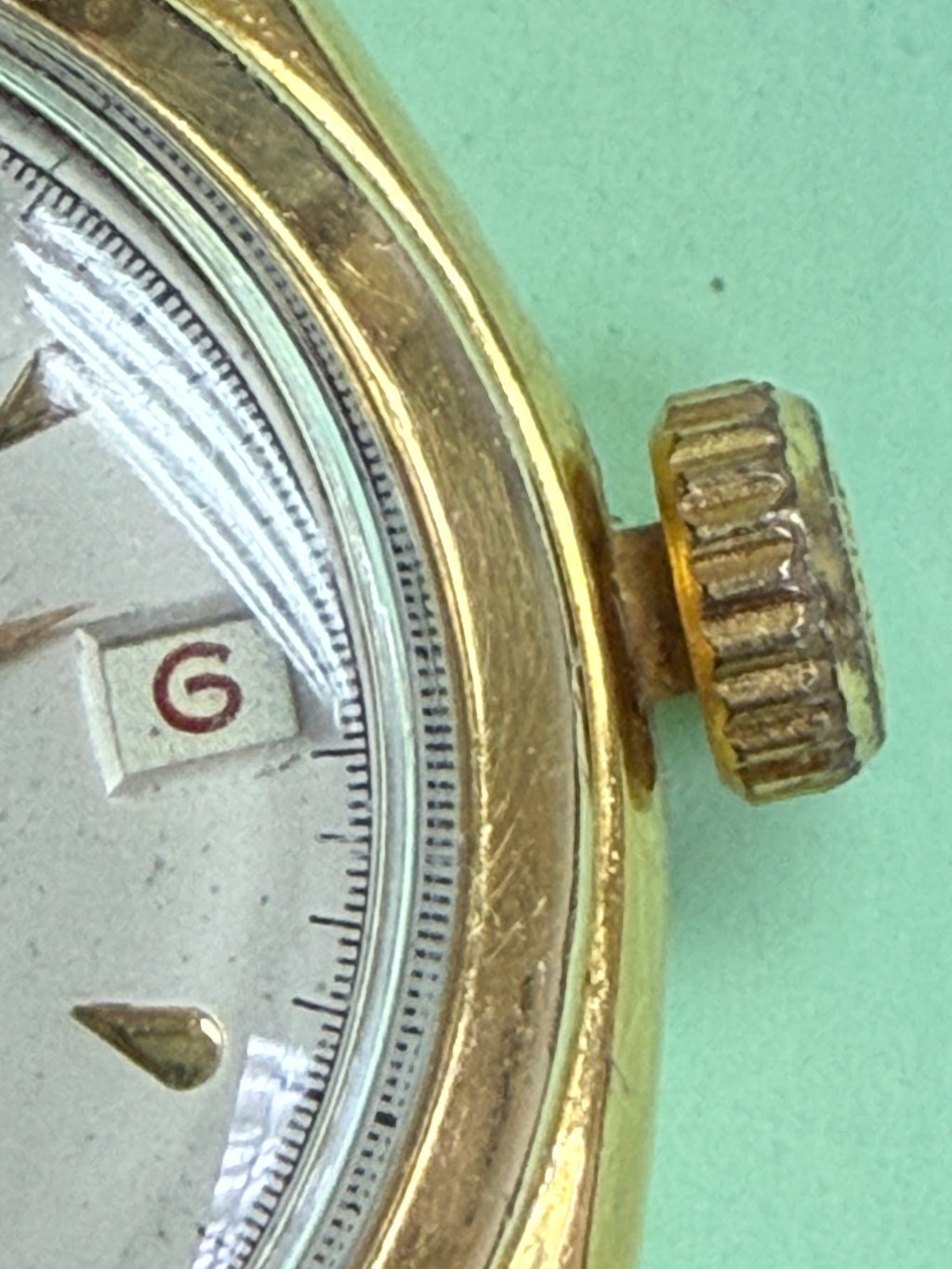 ⁠[1950s 稀有 3-6-9-12 匕首字面] 勞力士 Rolex Oysterdate 經典金款 手動機械錶 Cal.740 專利 Super Balance 擺輪⁠