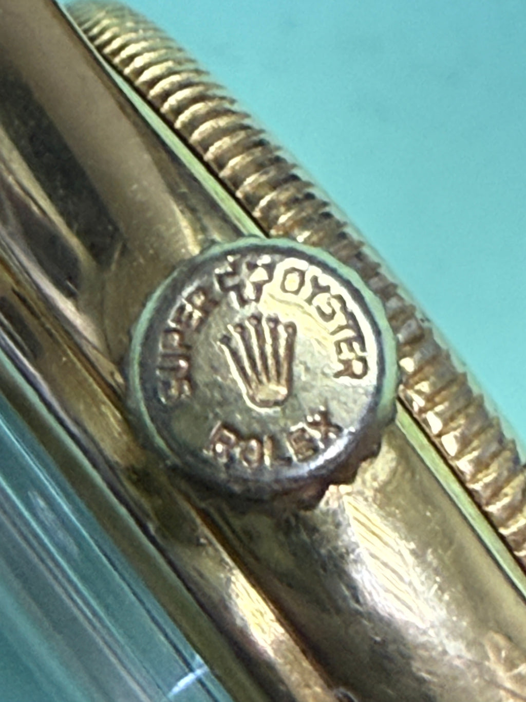 ⁠[1950s 稀有 3-6-9-12 匕首字面] 勞力士 Rolex Oysterdate 經典金款 手動機械錶 Cal.740 專利 Super Balance 擺輪⁠