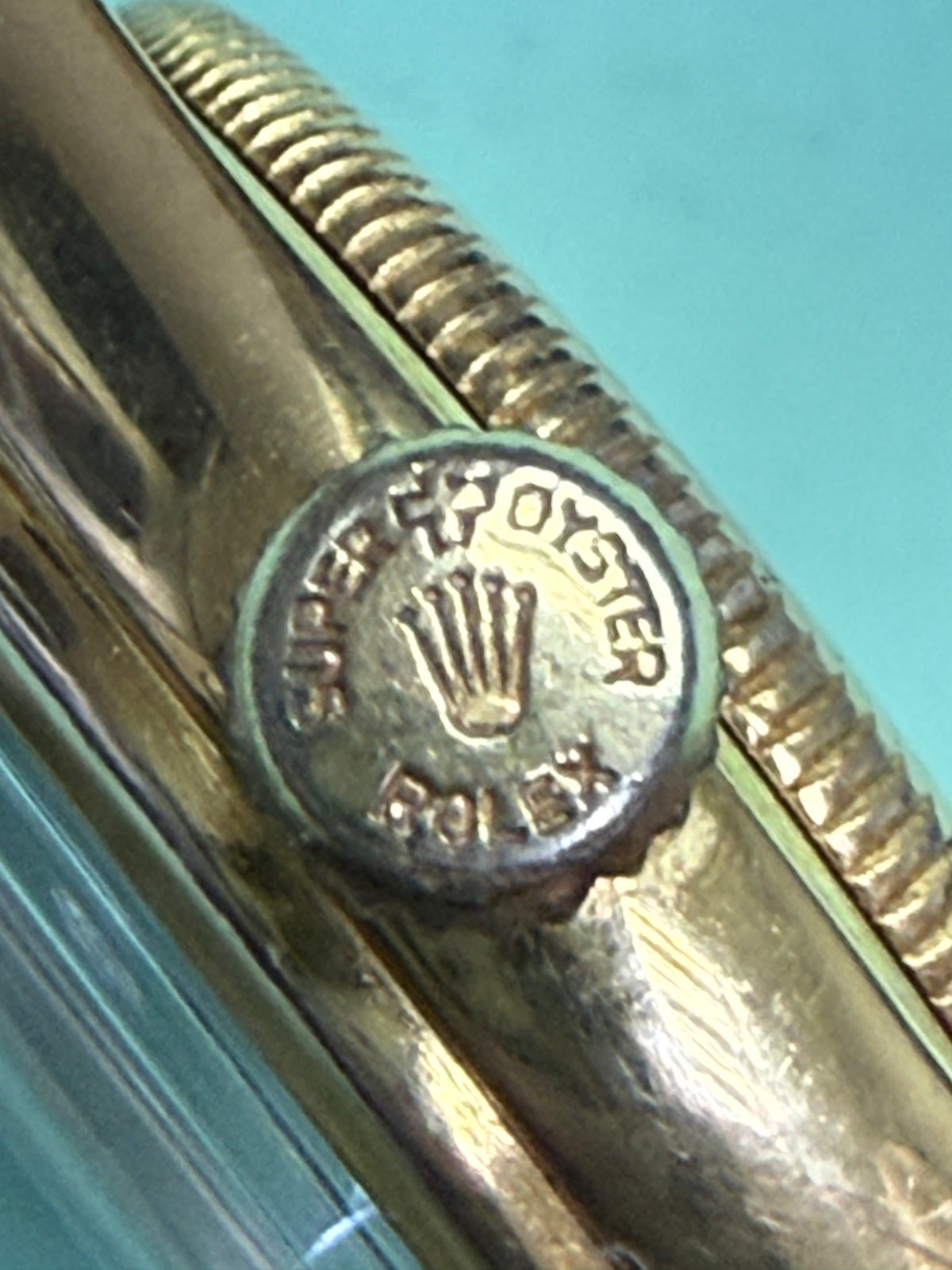 ⁠[1950s 稀有 3-6-9-12 匕首字面] 勞力士 Rolex Oysterdate 經典金款 手動機械錶 Cal.740 專利 Super Balance 擺輪⁠