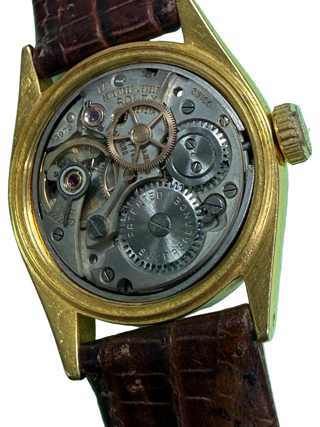 ⁠[1950s 稀有 3-6-9-12 匕首字面] 勞力士 Rolex Oysterdate 經典金款 手動機械錶 Cal.740 專利 Super Balance 擺輪⁠
