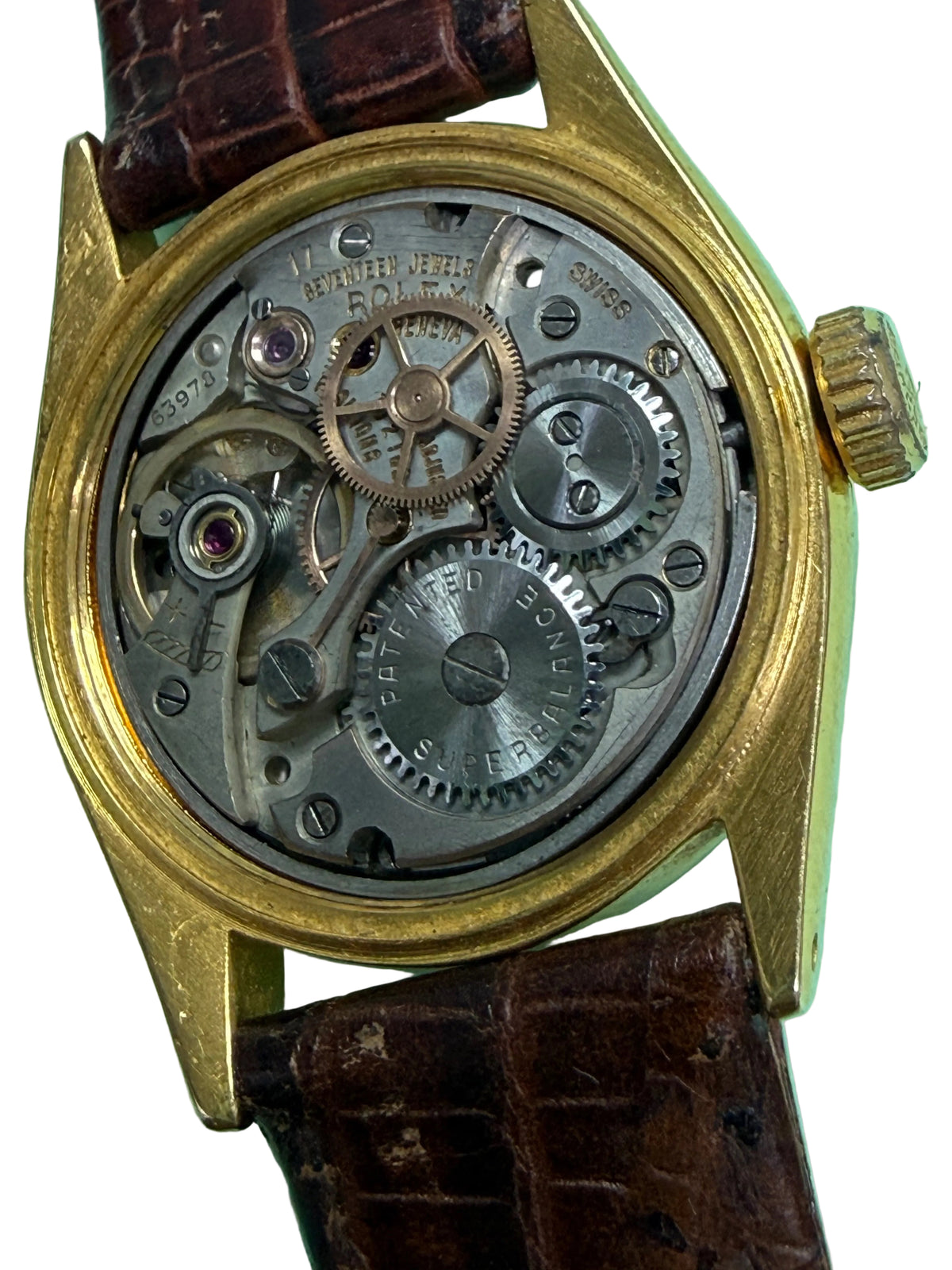 ⁠[1950s 稀有 3-6-9-12 匕首字面] 勞力士 Rolex Oysterdate 經典金款 手動機械錶 Cal.740 專利 Super Balance 擺輪⁠