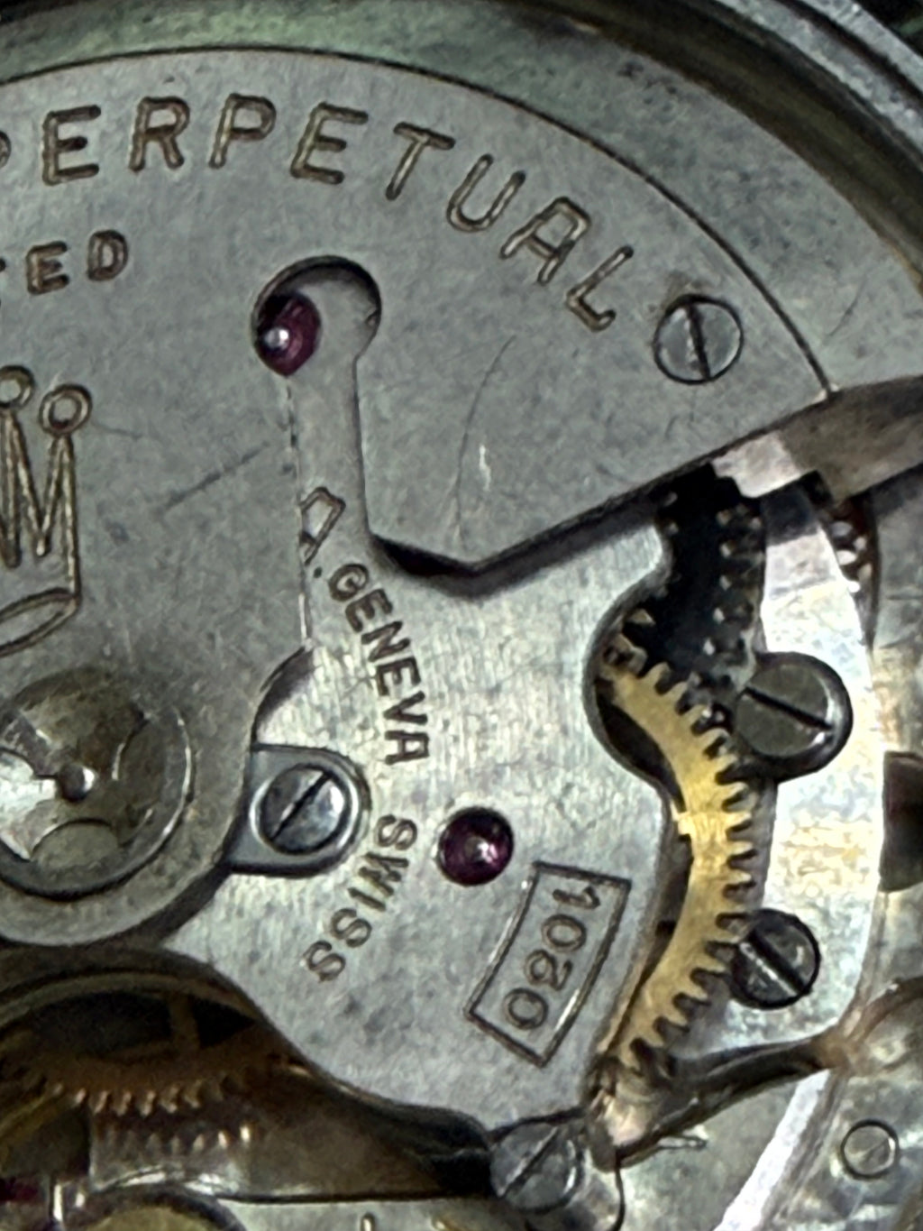⁠Rolex 6569 Oyster Perpetual 1950年代 古董勞力士 1030 蝴蝶陀 原裝 7205/6635 伸縮鉚釘帶 34.5mm 中古名錶⁠