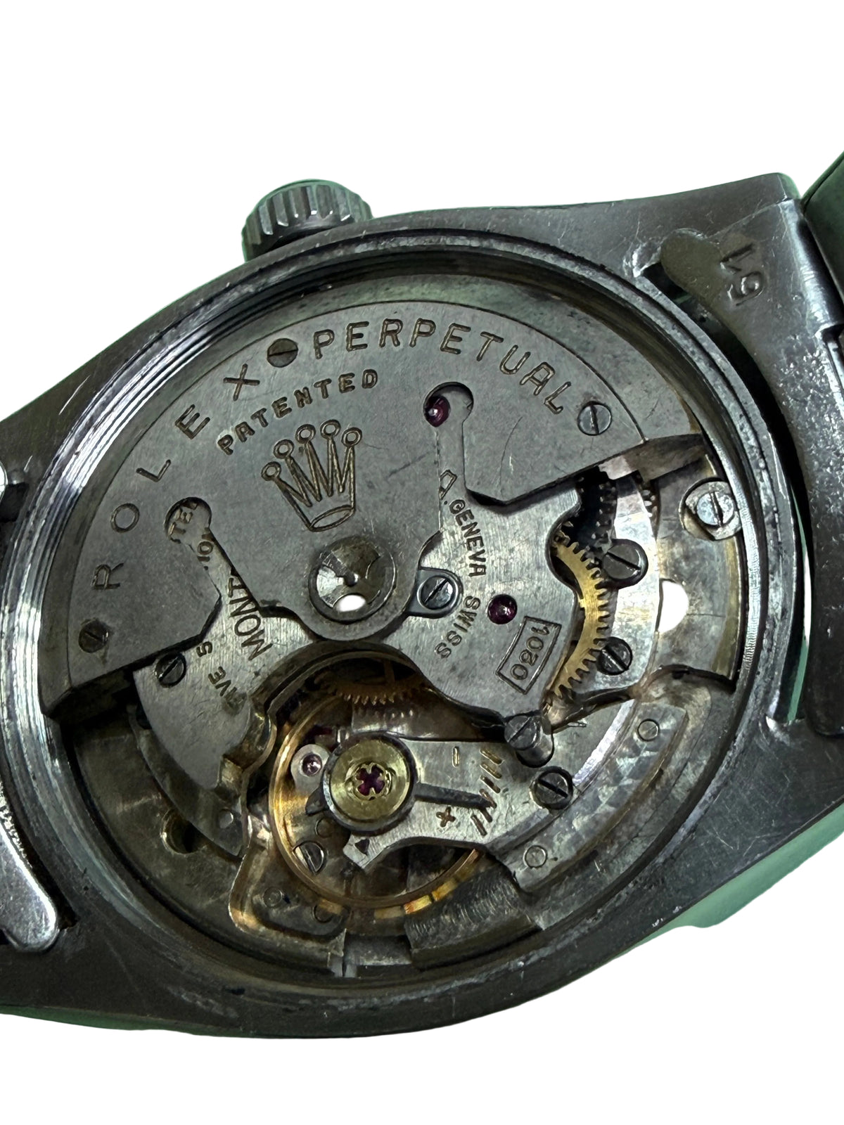 ⁠Rolex 6569 Oyster Perpetual 1950年代 古董勞力士 1030 蝴蝶陀 原裝 7205/6635 伸縮鉚釘帶 34.5mm 中古名錶⁠