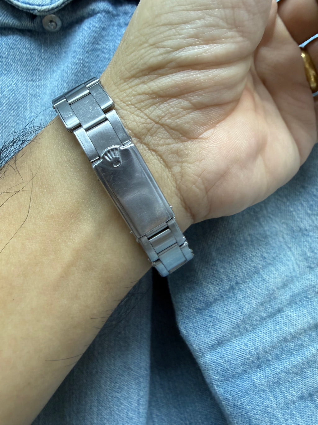 ⁠Rolex 6569 Oyster Perpetual 1950年代 古董勞力士 1030 蝴蝶陀 原裝 7205/6635 伸縮鉚釘帶 34.5mm 中古名錶⁠