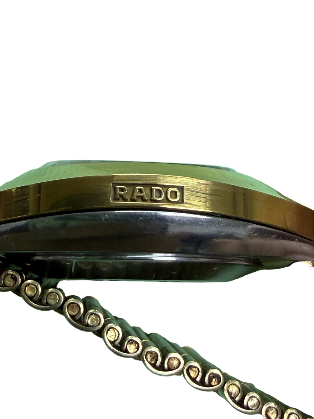 ⁠【經典垂直雙曆・黑沙金鑽】瑞士雷達 Rado DiaStar 鎢鋼金殼 早期 ETA 2836-1 鍍金機芯 原裝金鋼帶 35mm⁠