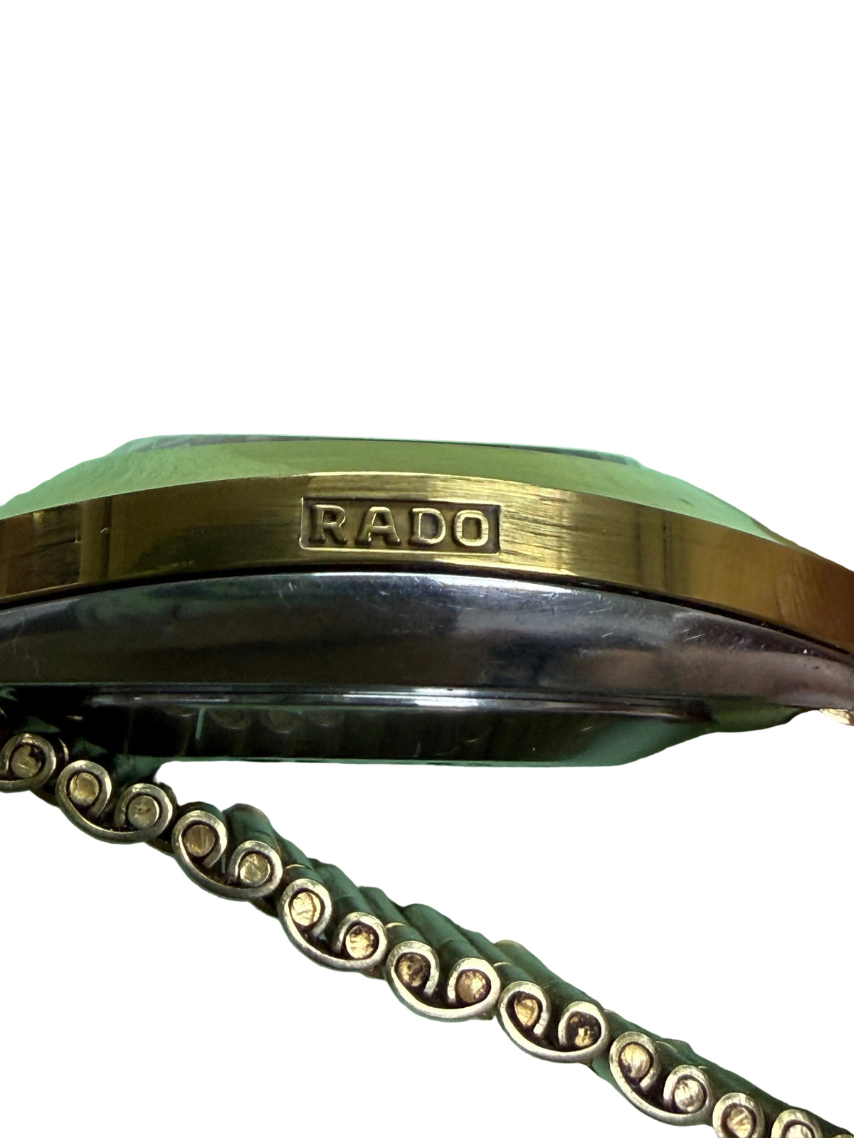⁠【經典垂直雙曆・黑沙金鑽】瑞士雷達 Rado DiaStar 鎢鋼金殼 早期 ETA 2836-1 鍍金機芯 原裝金鋼帶 35mm⁠