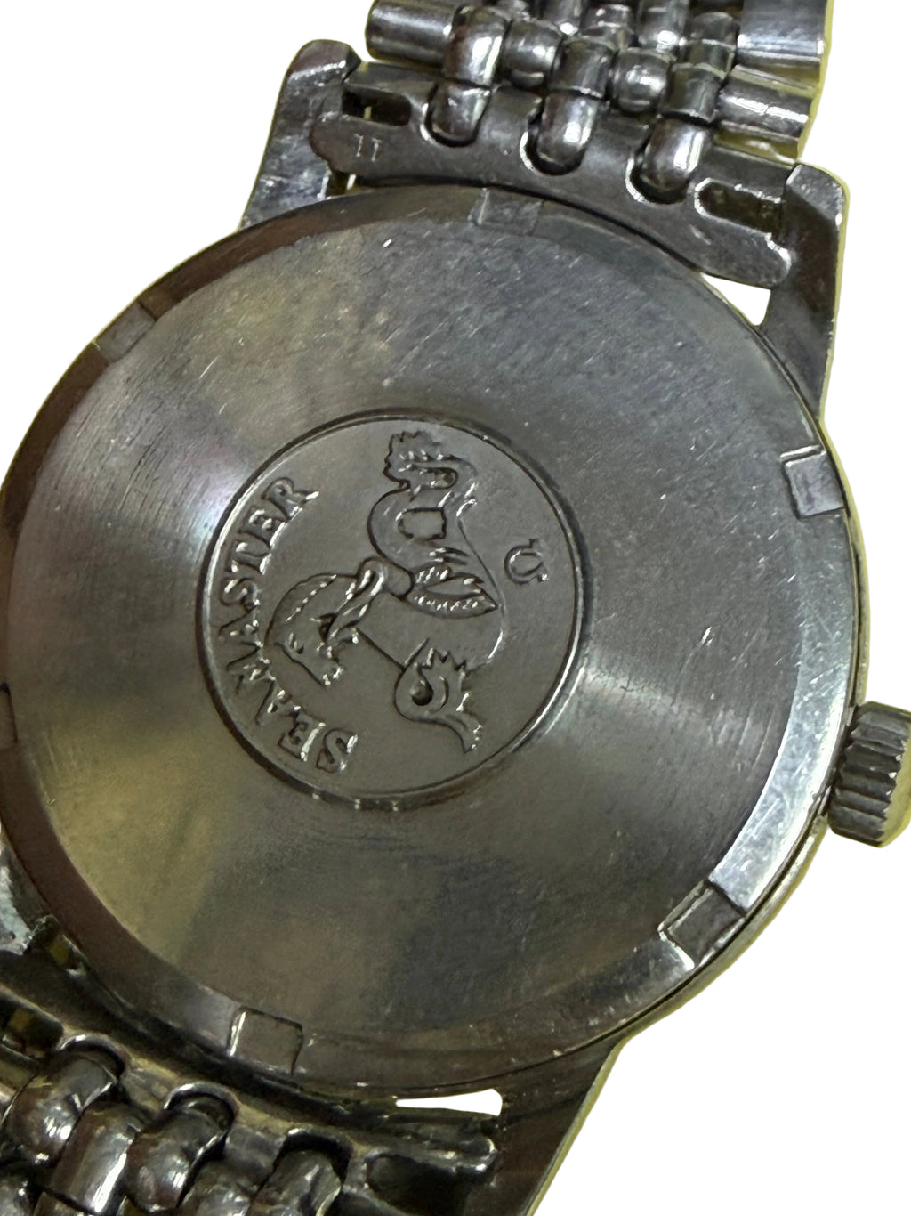 ⁠【全原裝米粒鋼帶・紅銅名芯】1960s 瑞士歐米茄 Omega Seamaster 海馬 Cal.610 手動機械錶 32.5mm 銀幕拉絲面⁠