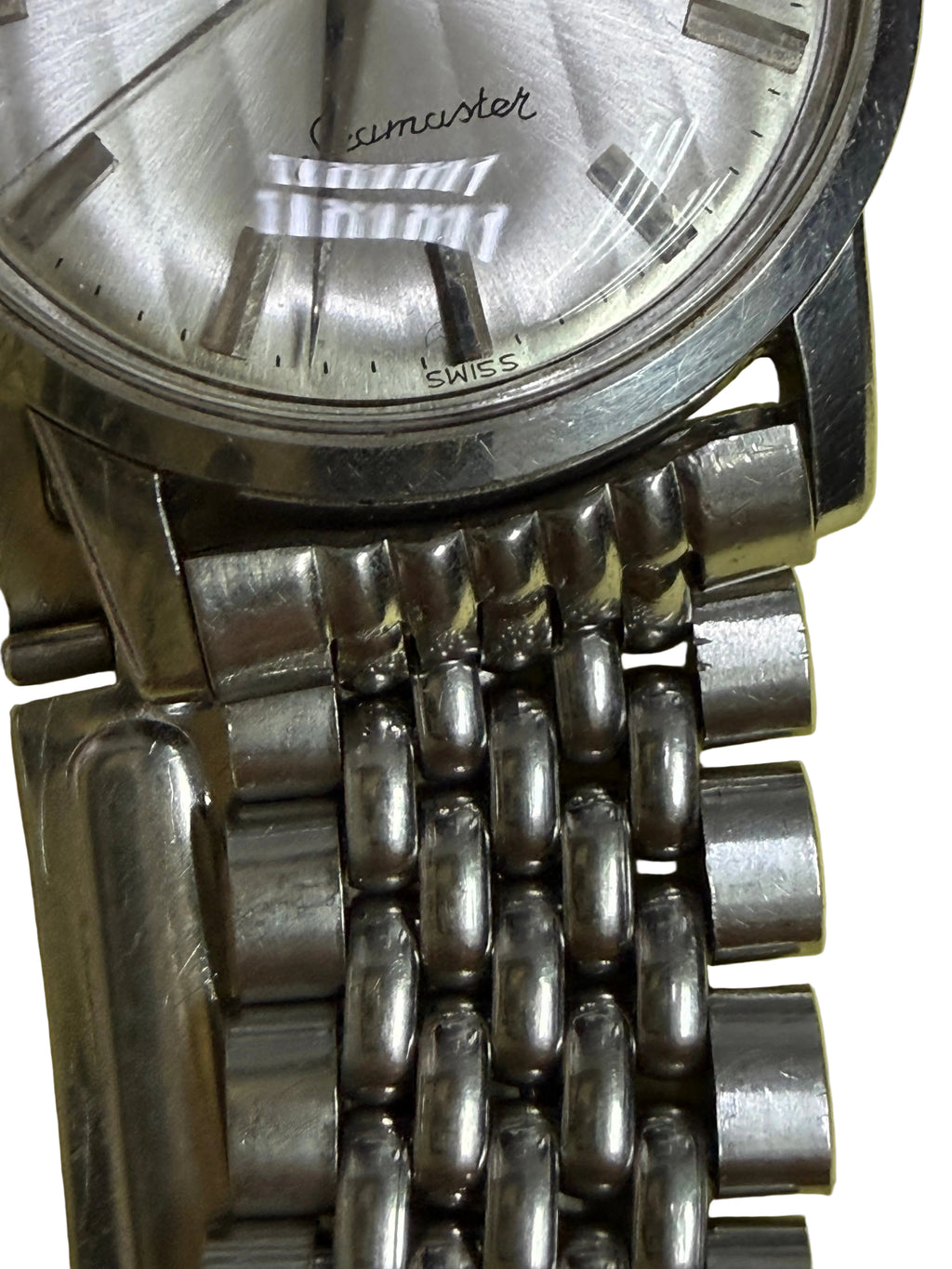 ⁠【全原裝米粒鋼帶・紅銅名芯】1960s 瑞士歐米茄 Omega Seamaster 海馬 Cal.610 手動機械錶 32.5mm 銀幕拉絲面⁠