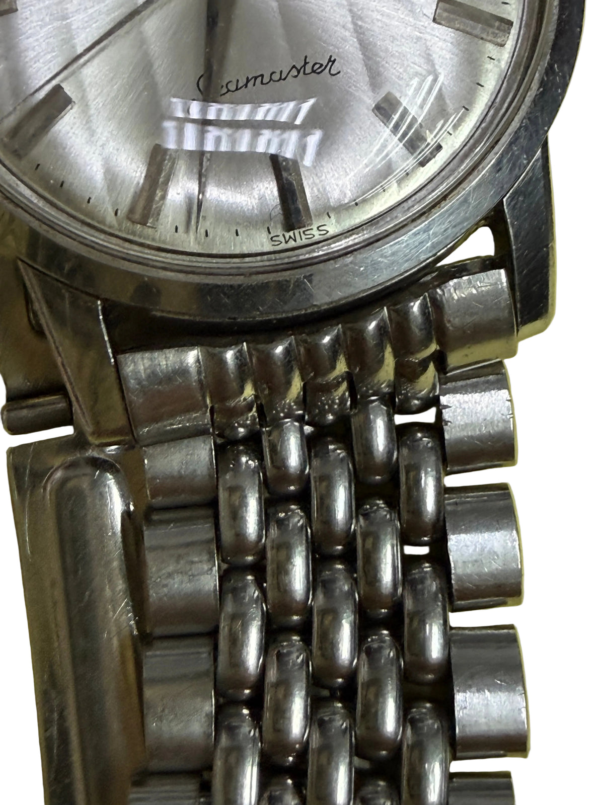 ⁠【全原裝米粒鋼帶・紅銅名芯】1960s 瑞士歐米茄 Omega Seamaster 海馬 Cal.610 手動機械錶 32.5mm 銀幕拉絲面⁠