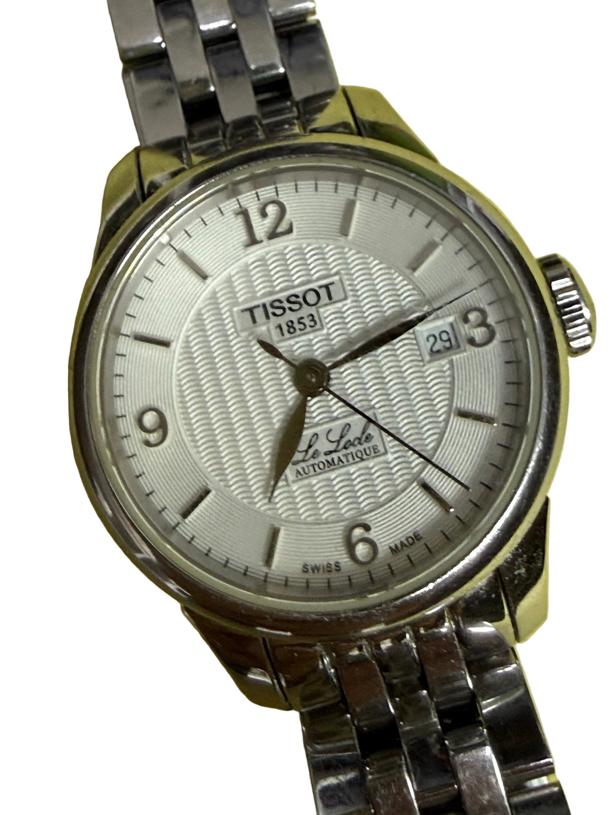 Tissot Le Locle 天梭力洛克 瑞士原廠 ETA 2671 自動機芯 28800快擺 波浪雕花面 實用日曆 淑女正裝錶 瑞士名錶⁠