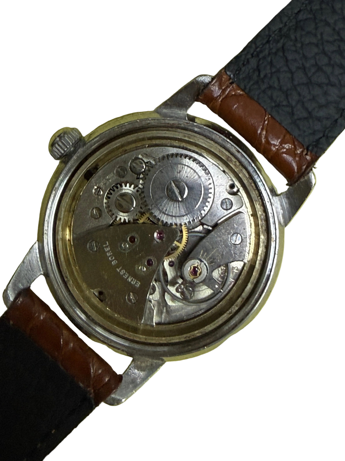 ⁠【1960s經典十字線・立體孖公仔金標】Ernest Borel 依波路 Sea Gem Royal 皇家海寶 FHF 73 手動機械錶 34.5mm 瑞士原裝⁠