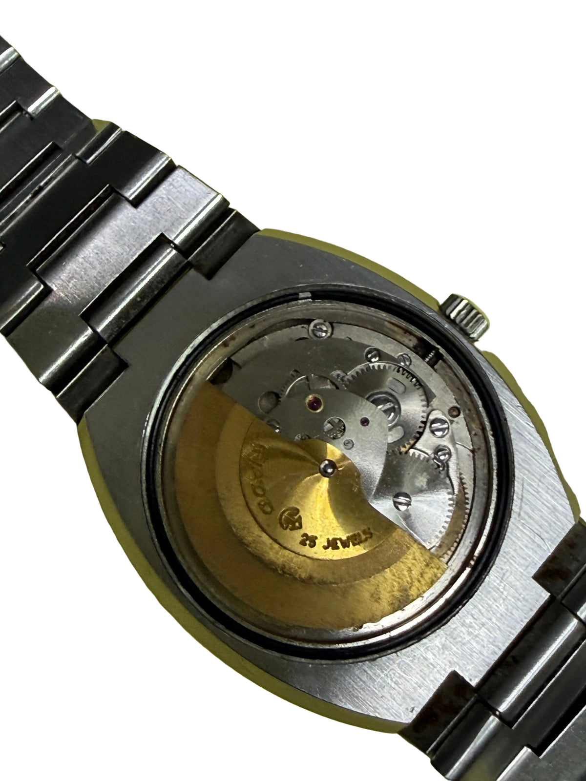 ⁠【天然歲月老黃油迷彩面・瑞士AS 1903名芯】1970s 雷達 RADO Golden Gazelle 金羚羊 鮑魚大鋼殼 自動機械腕錶 36.5mm 旋轉紅錨⁠