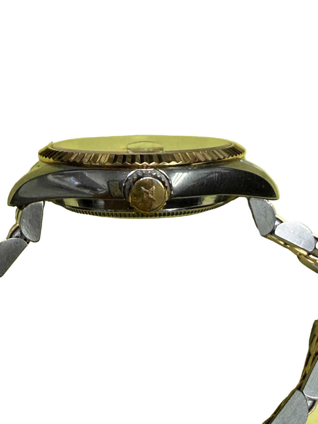 ⁠【經典金銀潤牙圈・瑞士ETA 2824-2名芯】瑞士依度 EDOX Datejust 致敬款 自動機械腕錶 35.5mm 香檳金面 旋入式鎖把 原裝五珠金鋼帶⁠