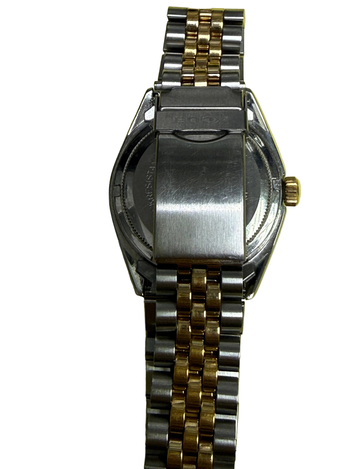 ⁠【經典金銀潤牙圈・瑞士ETA 2824-2名芯】瑞士依度 EDOX Datejust 致敬款 自動機械腕錶 35.5mm 香檳金面 旋入式鎖把 原裝五珠金鋼帶⁠