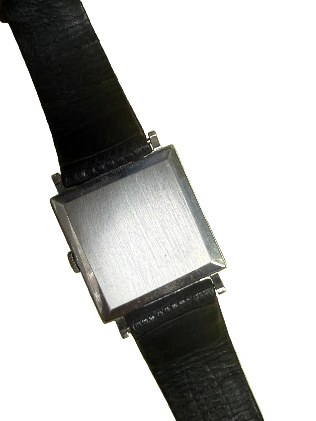 ⁠【極致7mm超薄・自產Cal.709-2名芯】1970s 瑞士天梭 Tissot Stylist 正裝包浩斯方形手上鏈腕錶 27mm 原裝T標把的 原配黑色蜥蜴皮帶