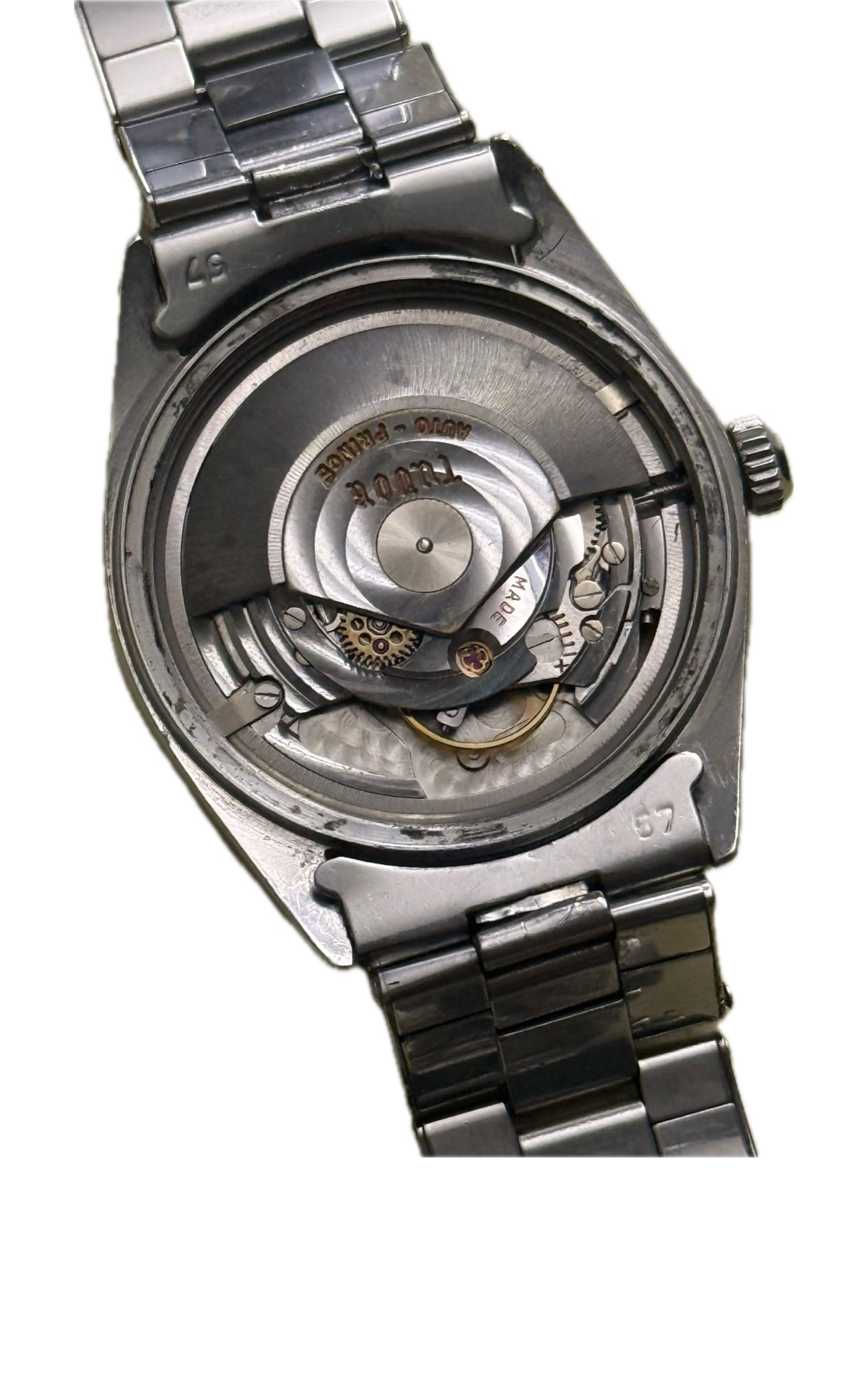 [古董收藏] Vintage Tudor Prince Oysterdate 7966「大花」- 原裝立體大花盤 / Rolex 7205 鉚釘鋼帶 / ETA 2462 自動機芯