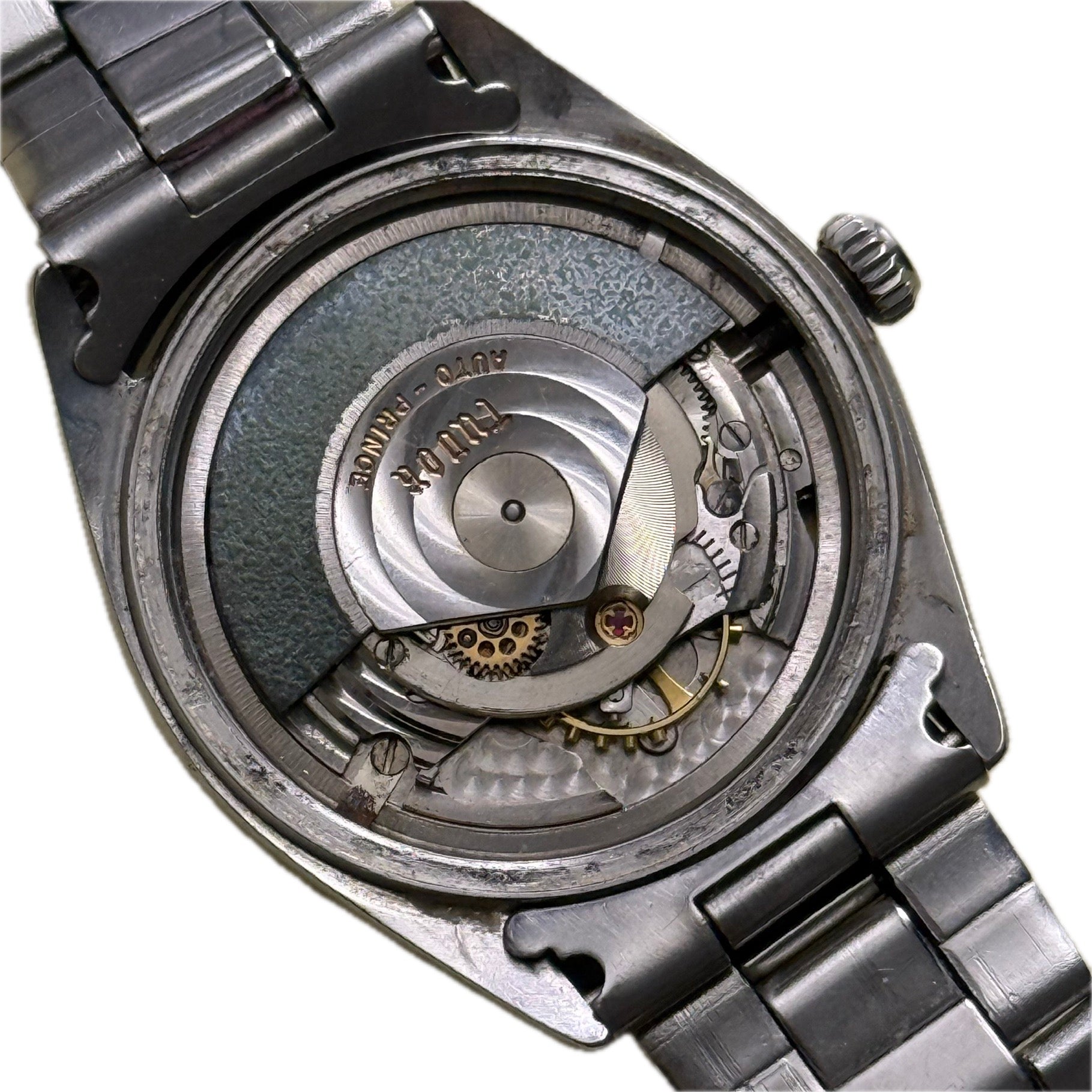 [古董收藏] Vintage Tudor Prince Oysterdate 7966「大花」- 原裝立體大玫瑰盤 / Rolex 7835 原裝扣（代用帶） / ETA 2462 自動名機