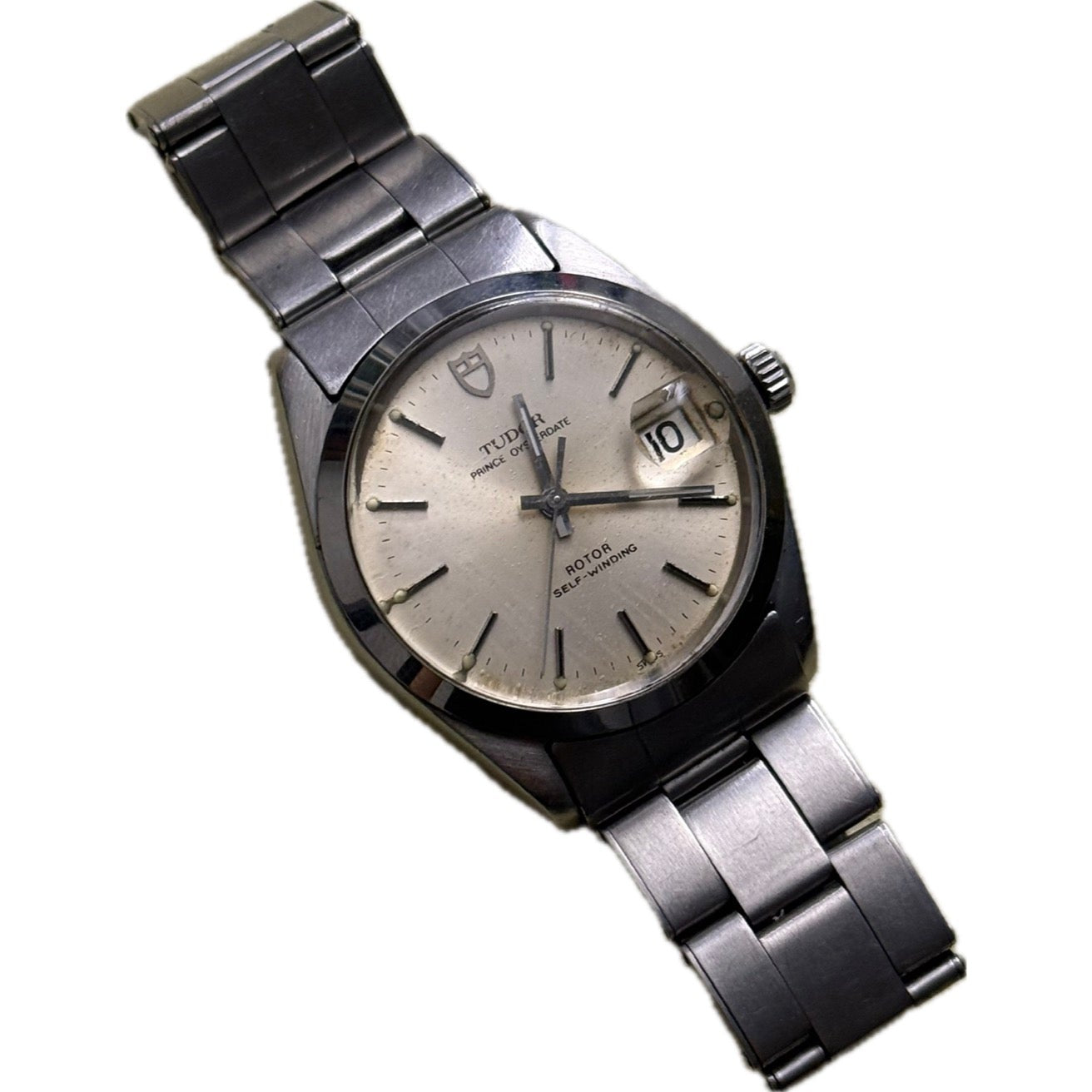 [帝舵入門] Vintage Tudor Prince Oysterdate 90520 - 斯文銀白拉絲面 / Rolex 鎖霸底蓋 / 高頻 ETA 2784 自動機芯
