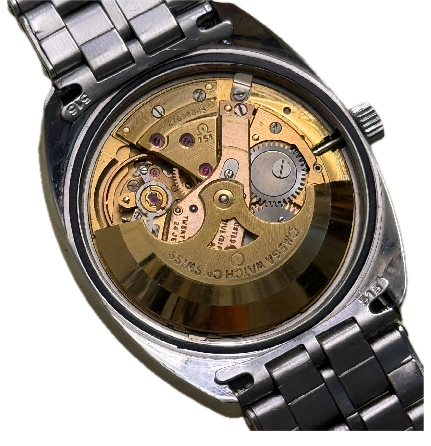 [星座頂級重器] Vintage Omega Constellation 鮑魚雙曆 - 原裝無翻寫麻布面盤 / Cal. 751 天文台紅銅機芯 / 原裝彈弓五珠鋼帶